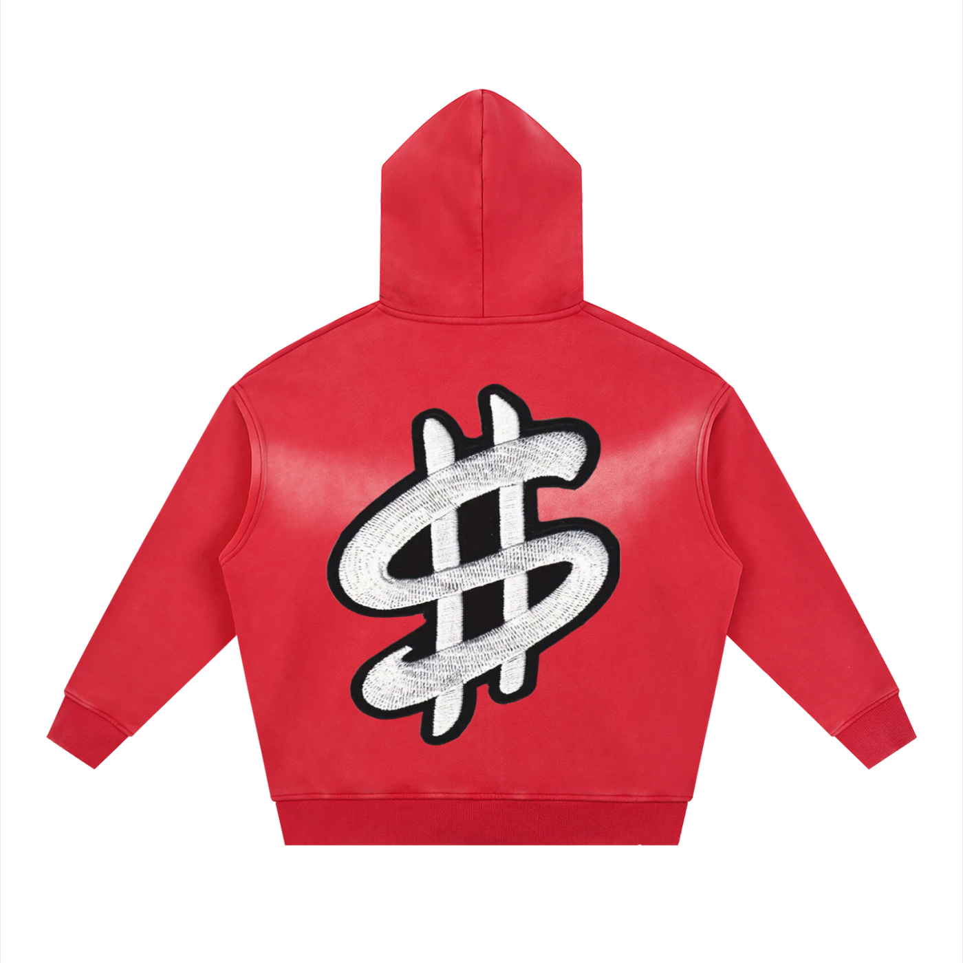 Rich Academy Sunfade Two-way Zipper Boxy Fleece Hoodie