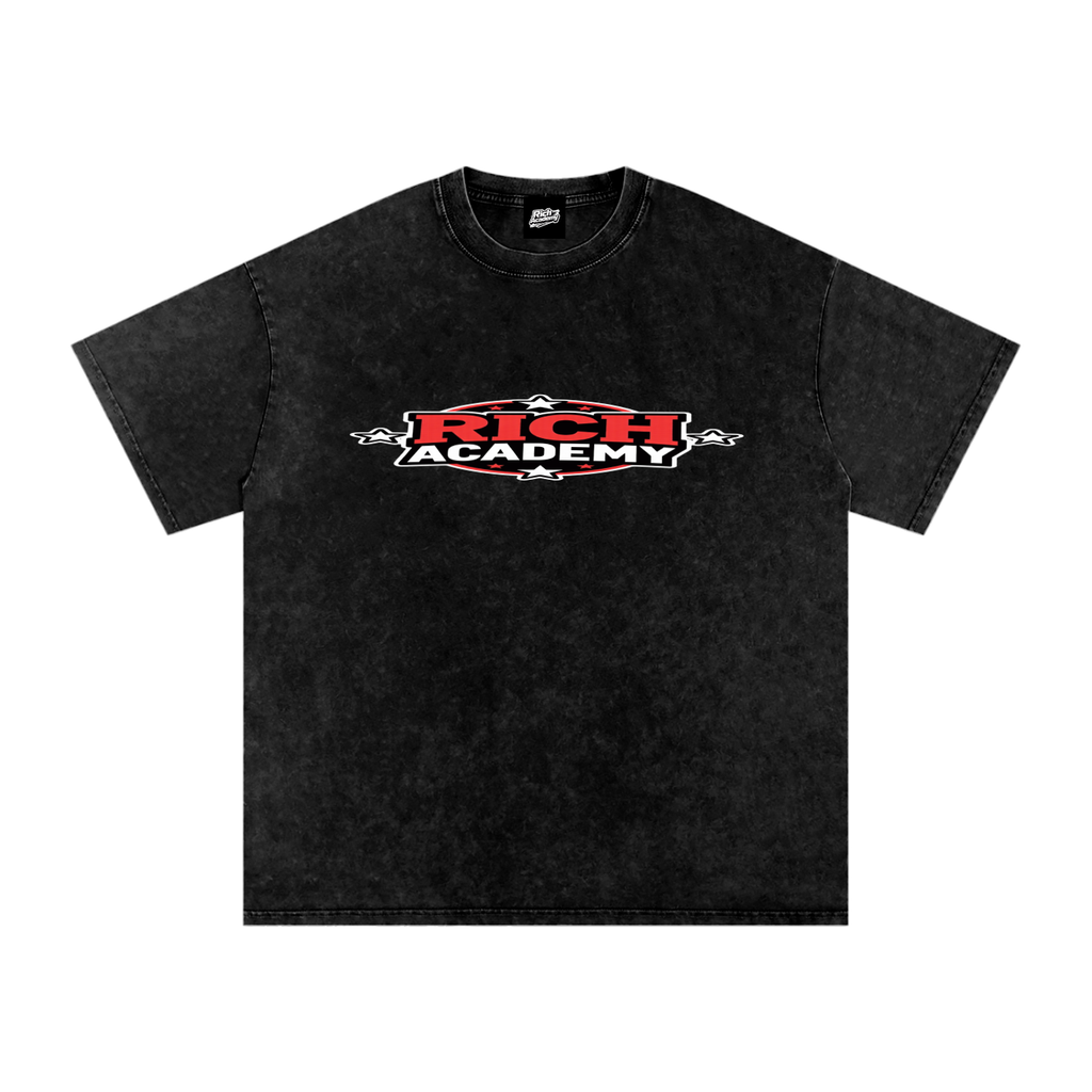 Rich Academy RA Snow Washed Oversized T-Shirt