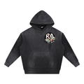 Rich Academy Vintage Washed Frayed Fleece Hoodie